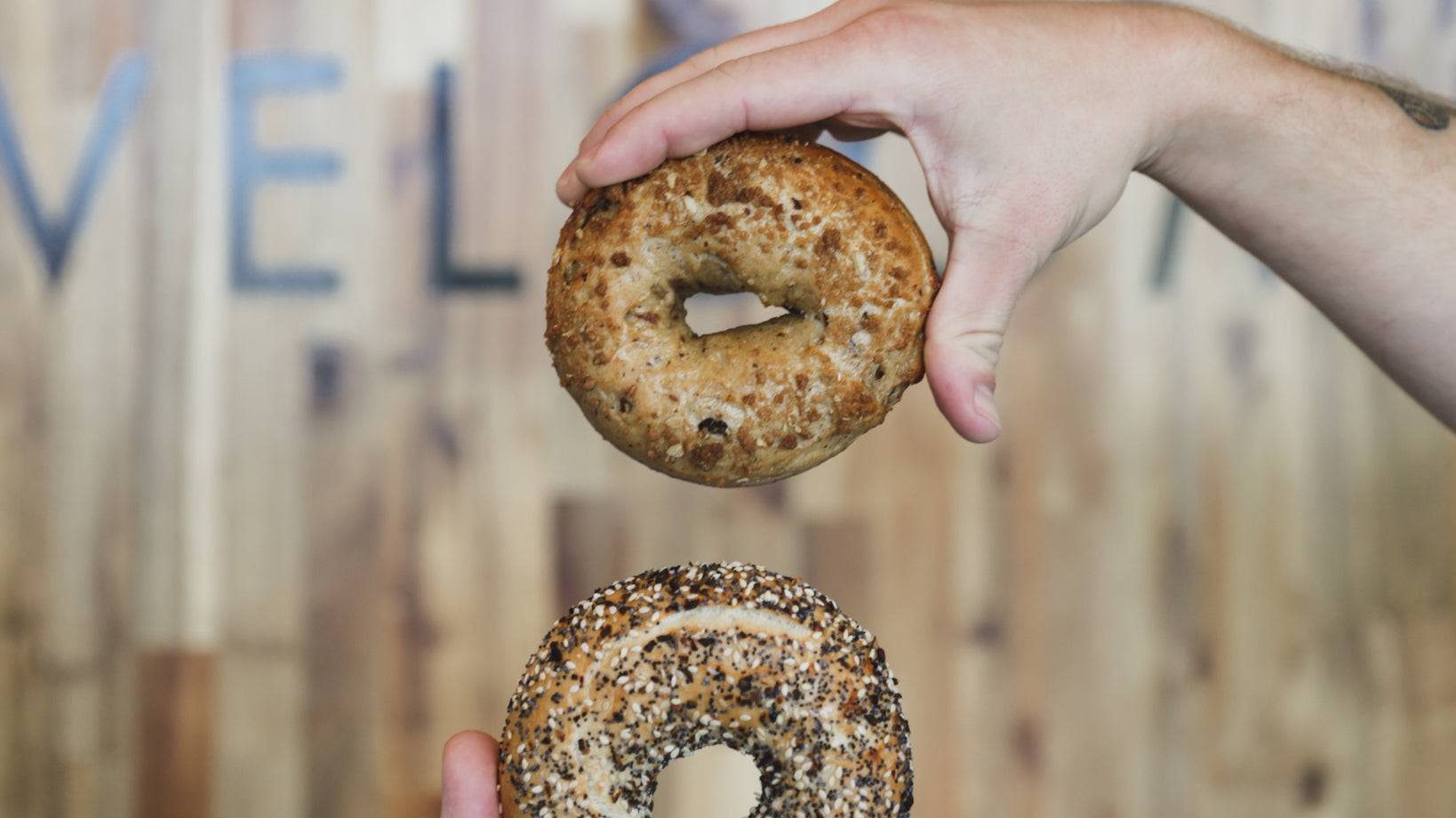 Celebrating Bagel Donations to Mobile Meals of Knoxville